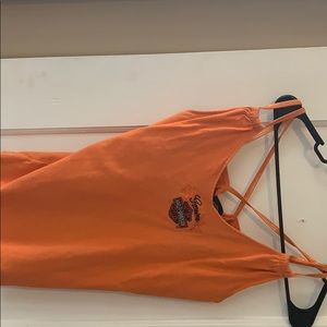 orange Harley Davidson tank top